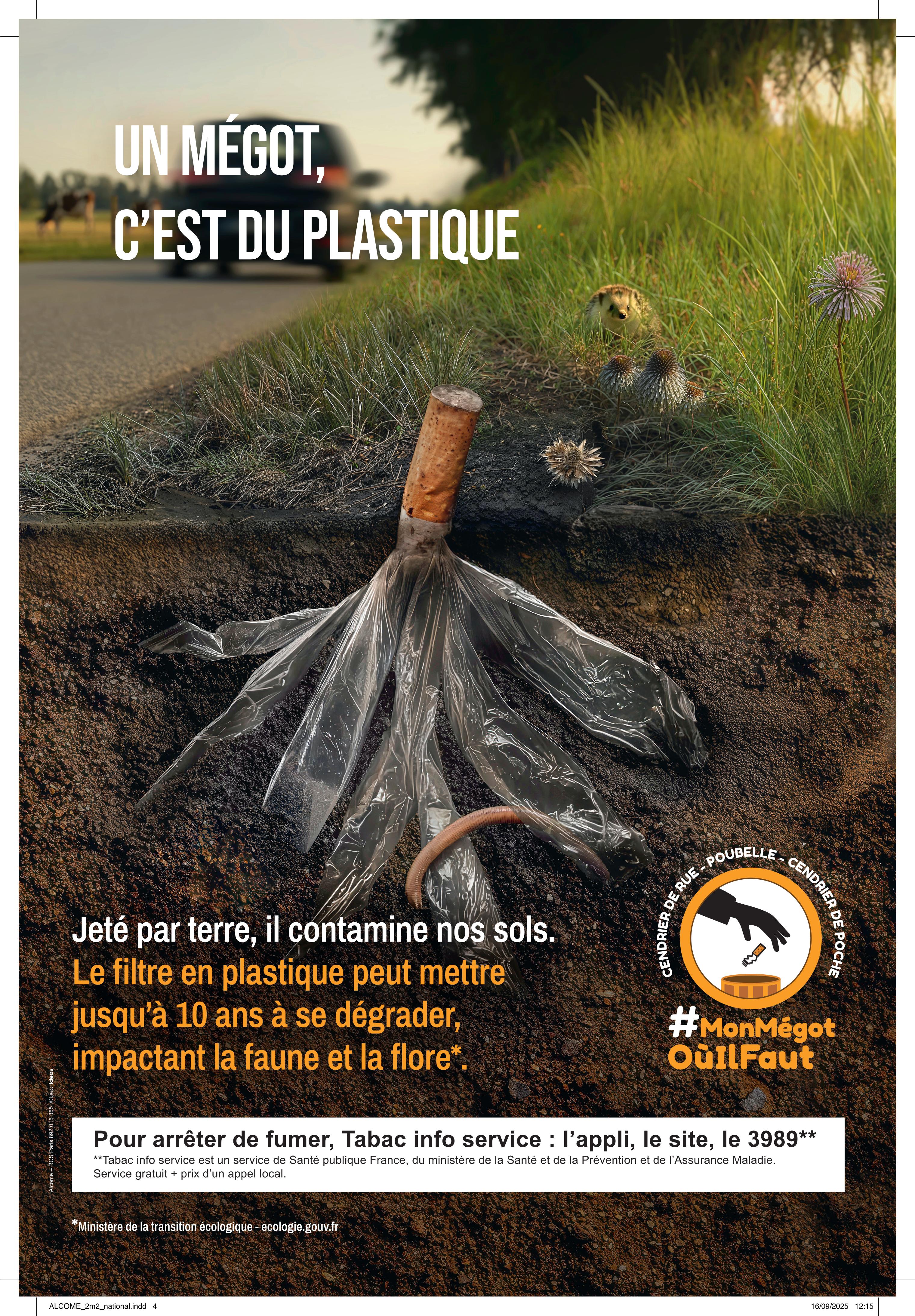 Campagne mégot plastique — montagne